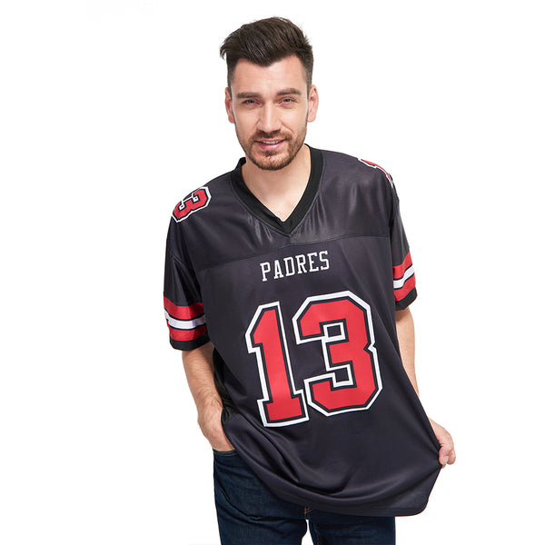 Custom Black Red-White Mesh Authentic Football Jersey – FiitgShop