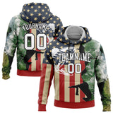 Custom Stitched Navy City Cream Red-Black 3D American Flag And Rainbow Trout Fish Fishing Sports Pullover Sweatshirt Hoodie