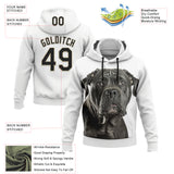 Custom Stitched White Black-Cream 3D Pattern Design Italiano Cane Corso Dog Sports Pullover Sweatshirt Hoodie