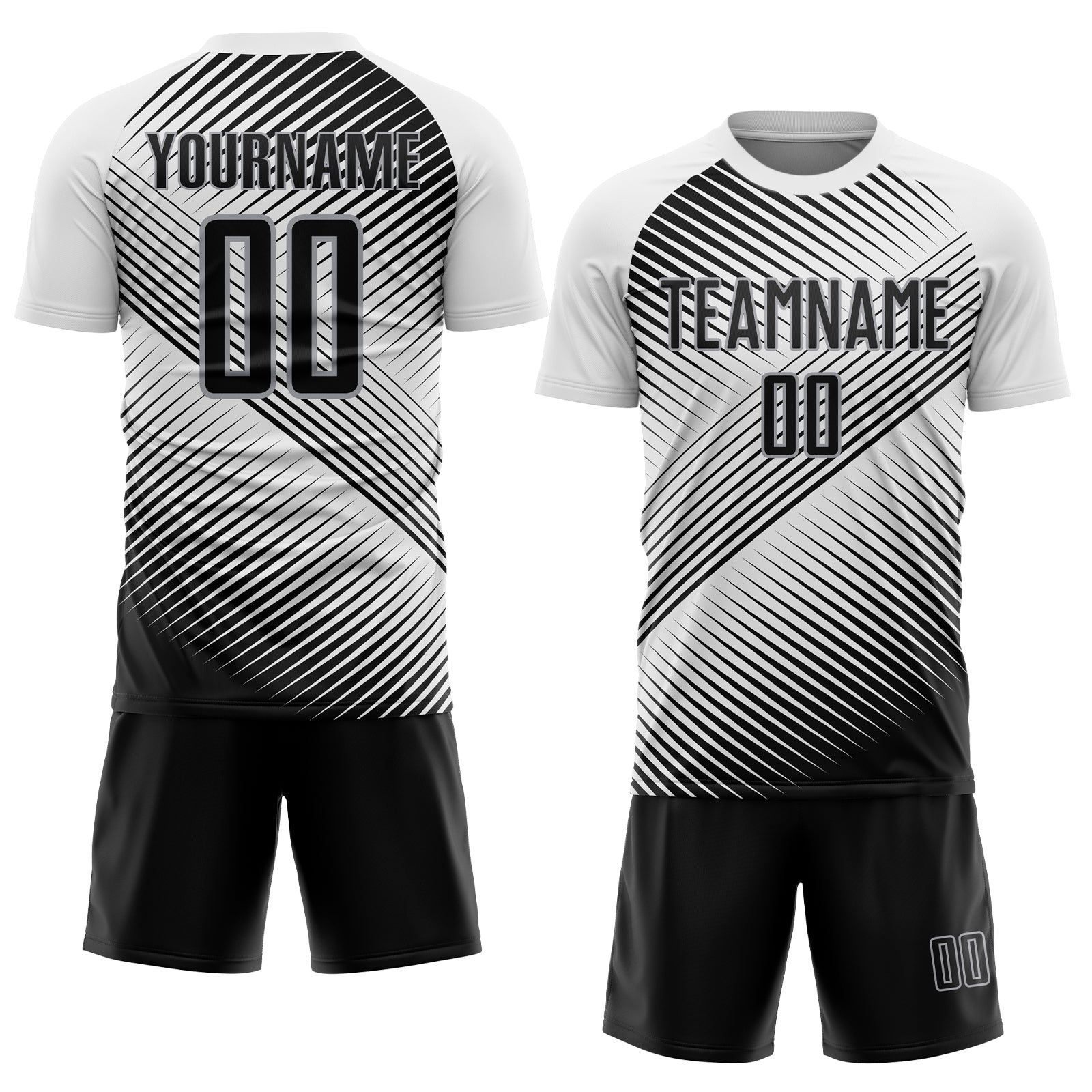 Custom Graffiti Pattern Black-Old Gold Sublimation Soccer Uniform Jersey