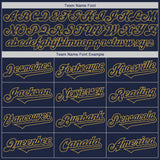 Custom Navy Old Gold Authentic Two Tone Baseball Jersey