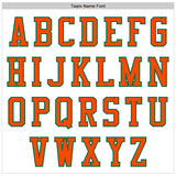 Custom White Orange-Kelly Green Authentic Baseball Jersey