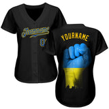 Custom 3D Pattern Design Solidarity With Ukraine Patriotic And Togetherness Authentic Baseball Jersey