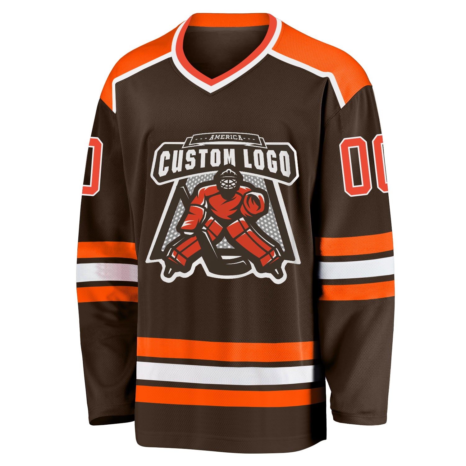 HOCKEY JERSEY BROWN/ORANGE – Flood Sport