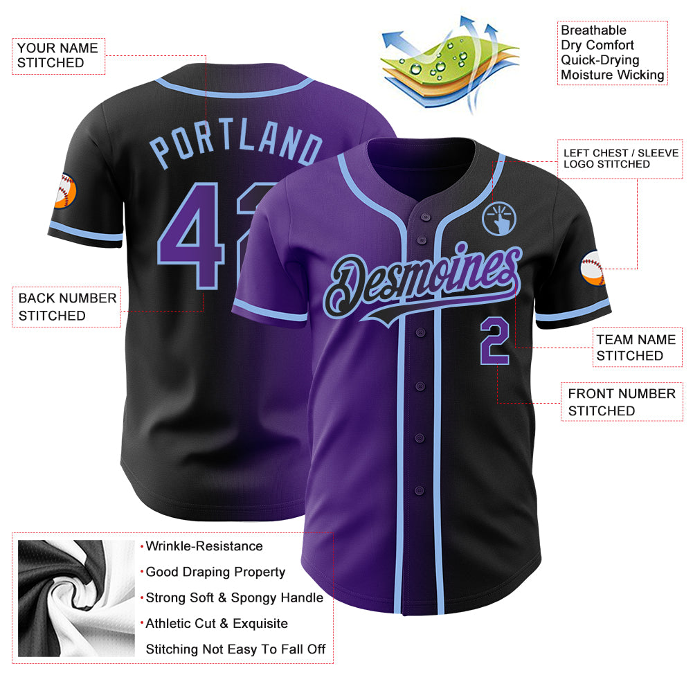 Black and purple baseball jersey online