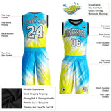 Custom Blue Royal-Light Blue Round Neck Sublimation Basketball Suit Jersey  Discount