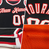 Custom Orange Brown-White Authentic Throwback Basketball Jersey