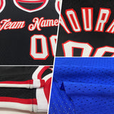 Custom Royal Gold-Black Authentic Throwback Basketball Jersey