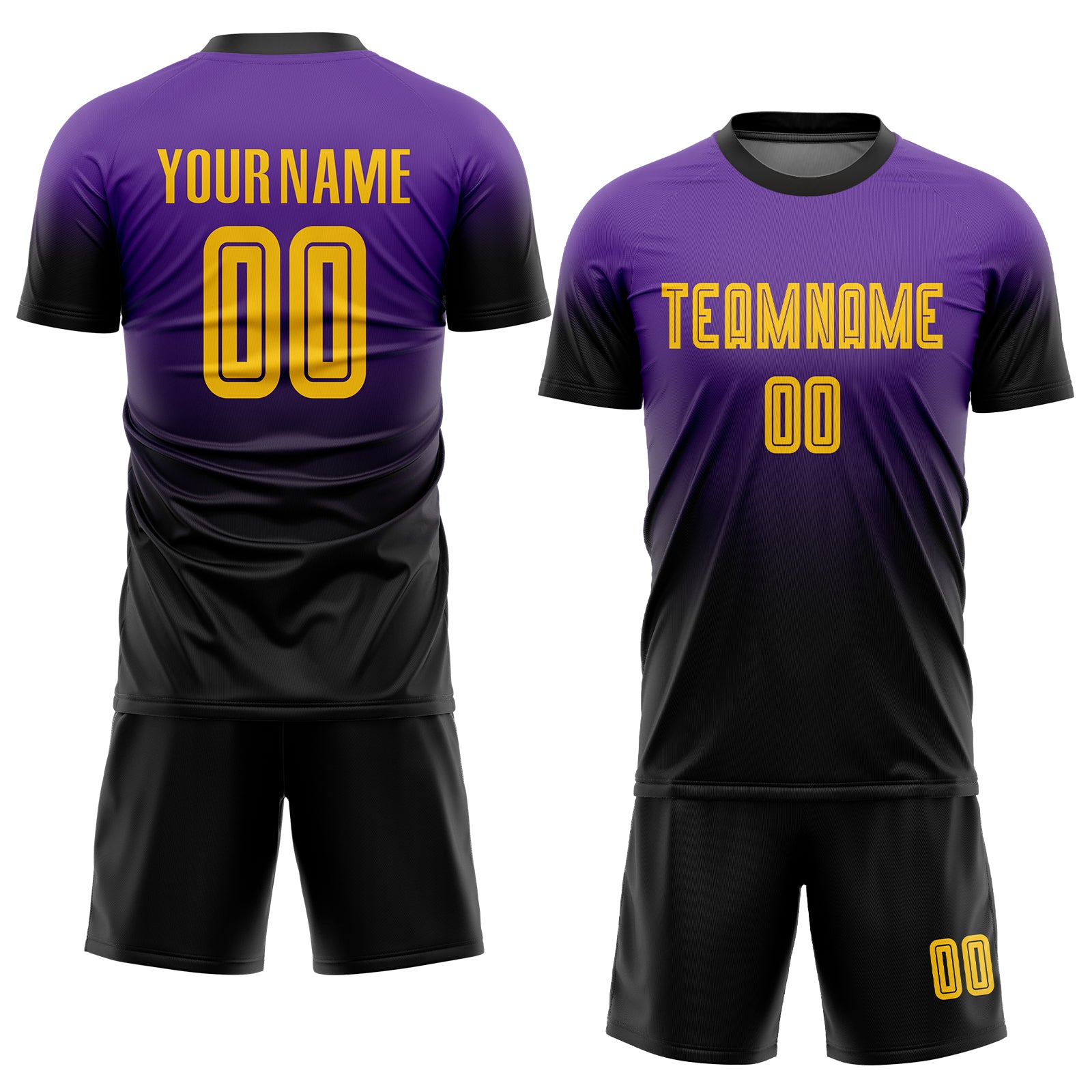 Ombré Soccer Jersey (Purple, Orange) – BlaCk OWned OuterWear