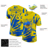 Custom 3D Pattern Design Ukraine Sunflower Nightingale Performance T-Shirt