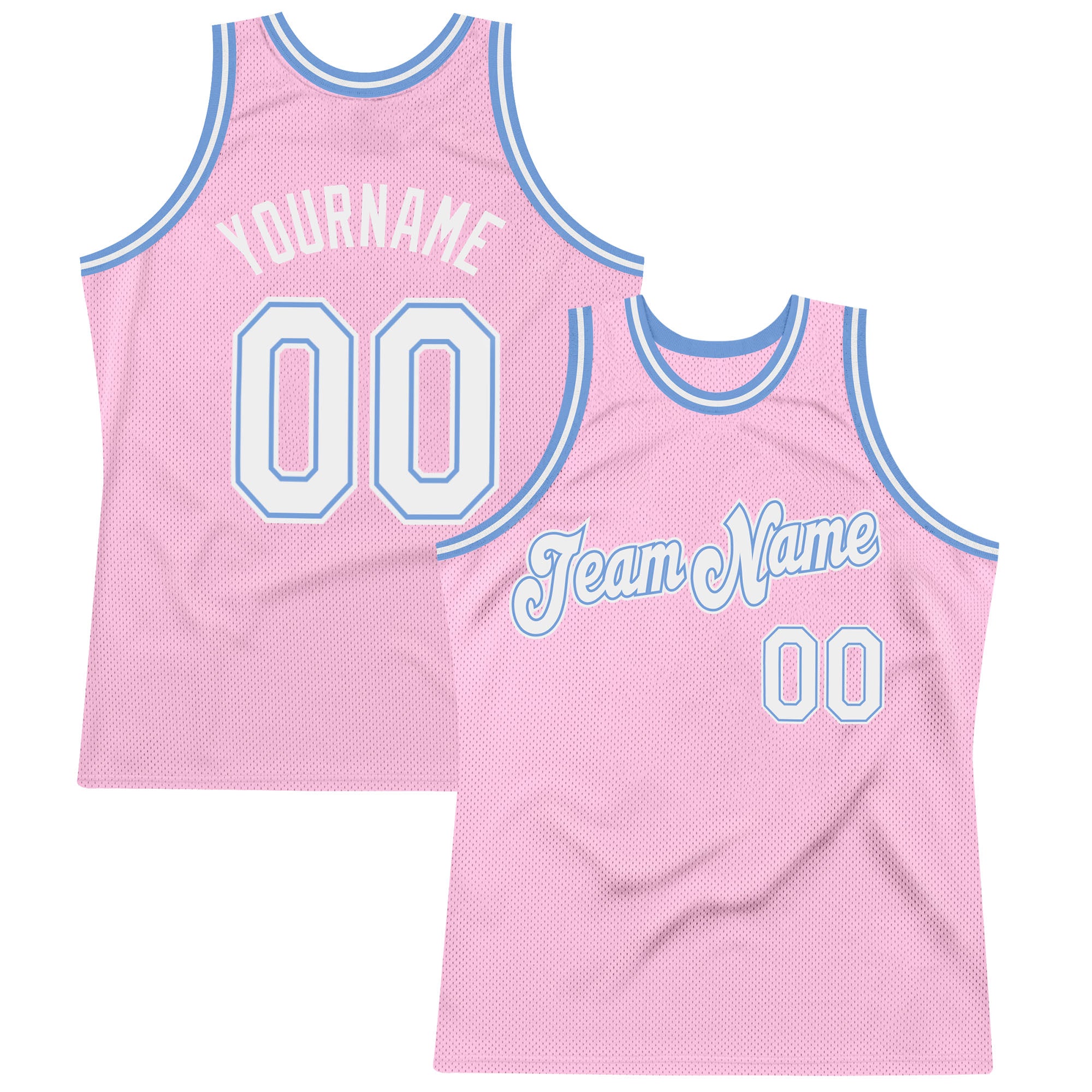 Custom Camo Light Blue-Pink Authentic Salute To Service Baseball Jersey