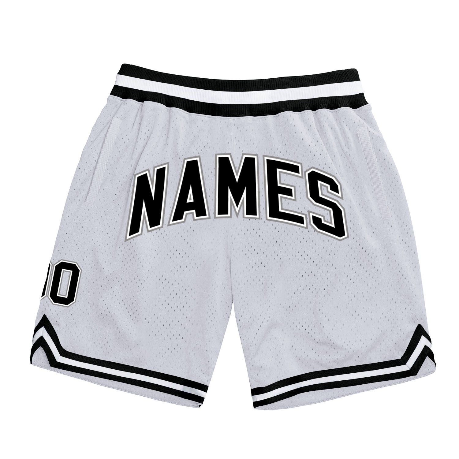 3D Basketball Shorts (Black & Grey)